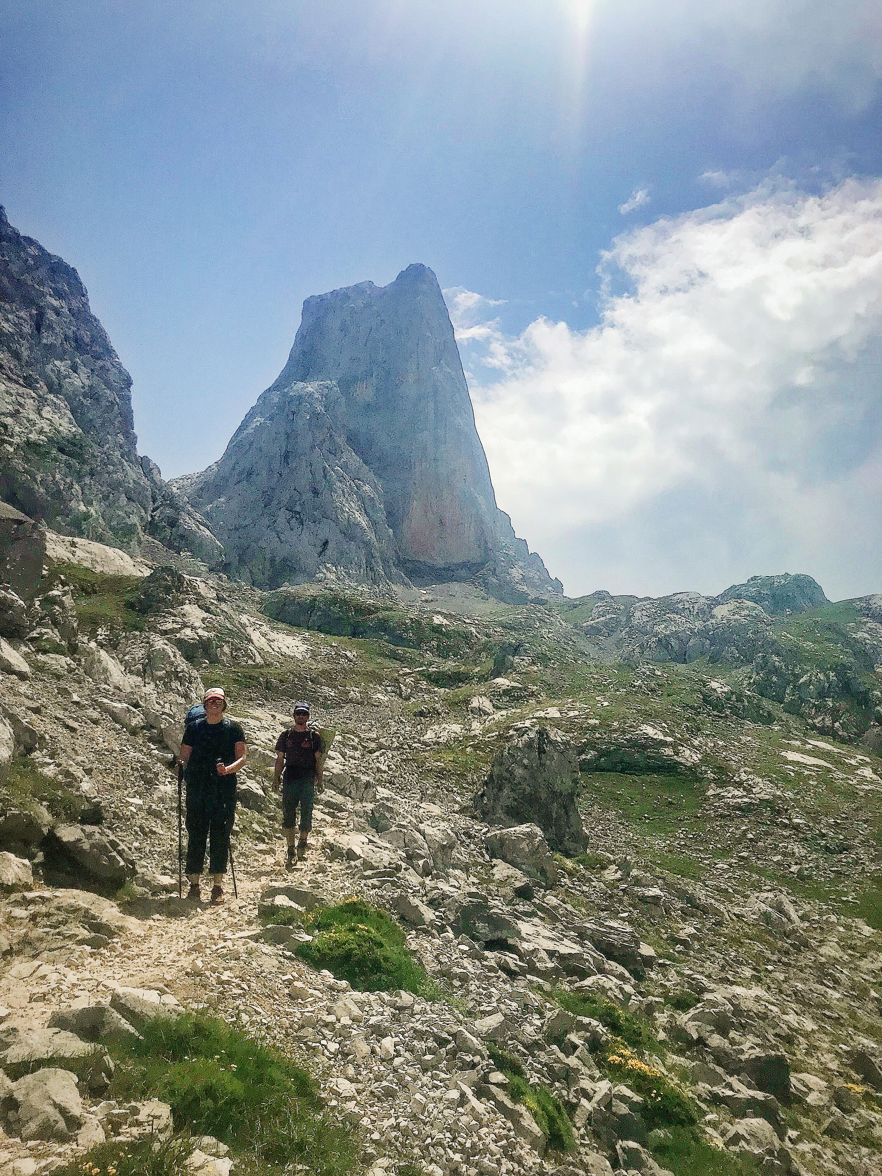 Pico Uriellu on the hike out